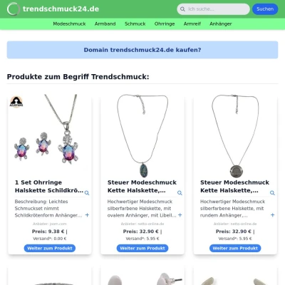 Screenshot trendschmuck24.de