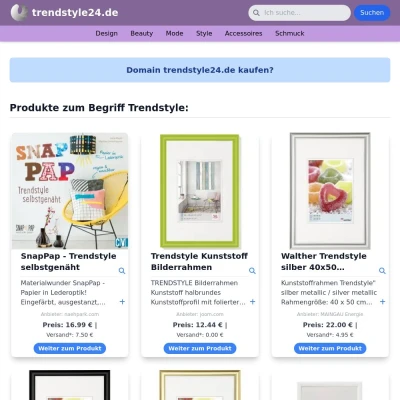 Screenshot trendstyle24.de
