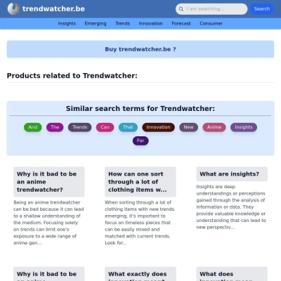 Screenshot trendwatcher.be