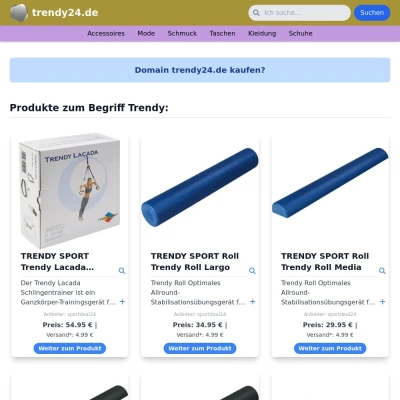 Screenshot trendy24.de