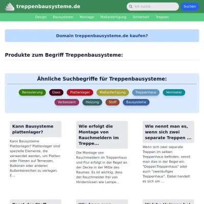 Screenshot treppenbausysteme.de