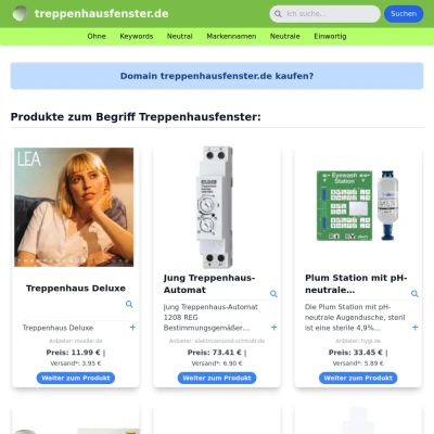 Screenshot treppenhausfenster.de