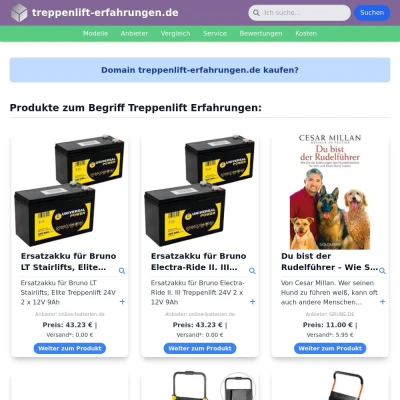 Screenshot treppenlift-erfahrungen.de