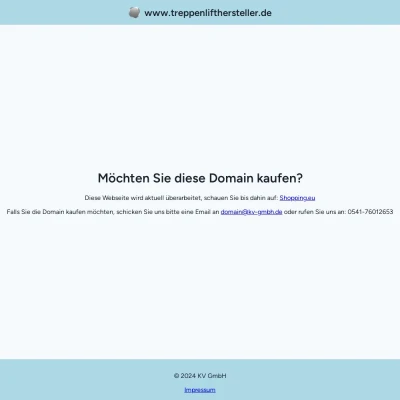 Screenshot treppenlifthersteller.de