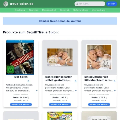 Screenshot treue-spion.de