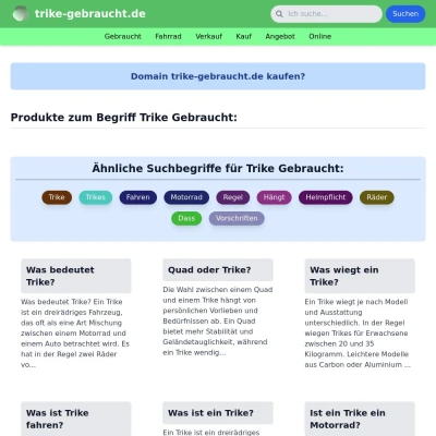 Screenshot trike-gebraucht.de