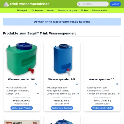 Screenshot trink-wasserspender.de