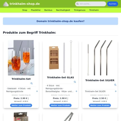 Screenshot trinkhalm-shop.de