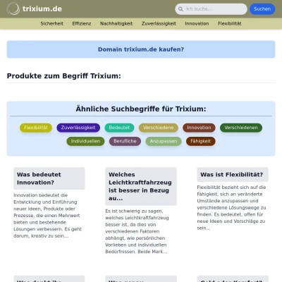 Screenshot trixium.de