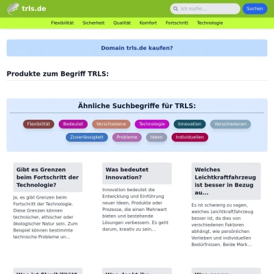 Screenshot trls.de