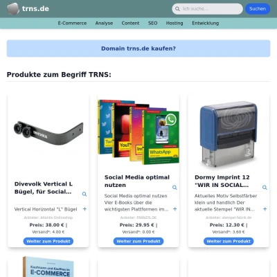 Screenshot trns.de