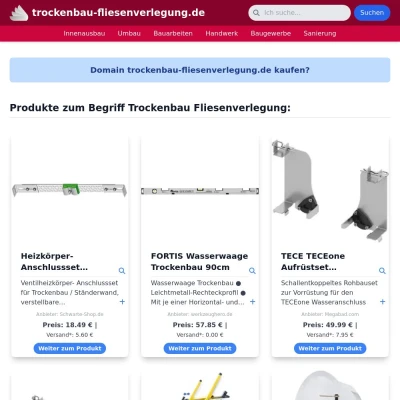 Screenshot trockenbau-fliesenverlegung.de