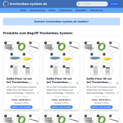 Screenshot trockenbau-system.de