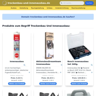 Screenshot trockenbau-und-innenausbau.de