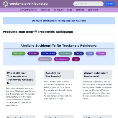 Screenshot trockeneis-reinigung.eu