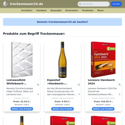 Screenshot trockenmauer24.de