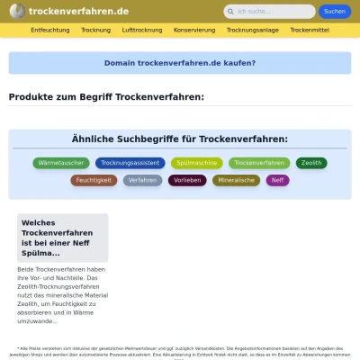 Screenshot trockenverfahren.de