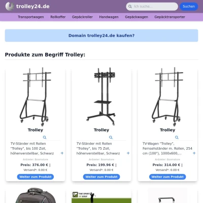 Screenshot trolley24.de