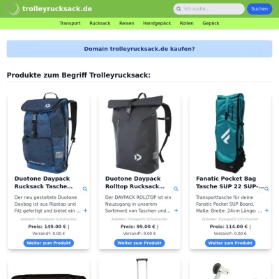 Screenshot trolleyrucksack.de