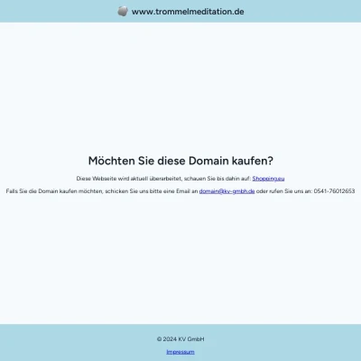 Screenshot trommelmeditation.de