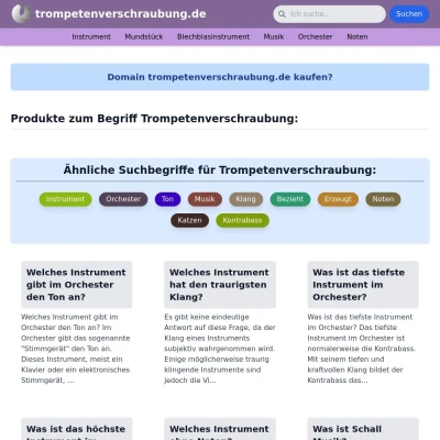 Screenshot trompetenverschraubung.de