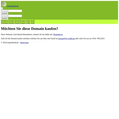 Screenshot tropenhemd.de