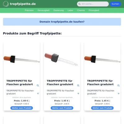 Screenshot tropfpipette.de