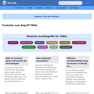 Screenshot trra.de