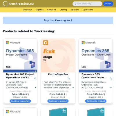 Screenshot truckleasing.eu