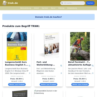 Screenshot trwk.de