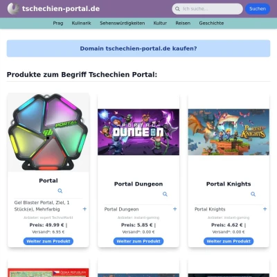 Screenshot tschechien-portal.de