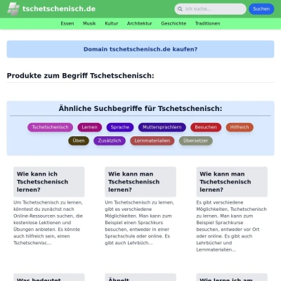 Screenshot tschetschenisch.de