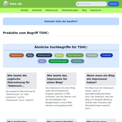 Screenshot tshc.de