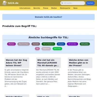 Screenshot tsl24.de