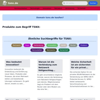 Screenshot tsnx.de