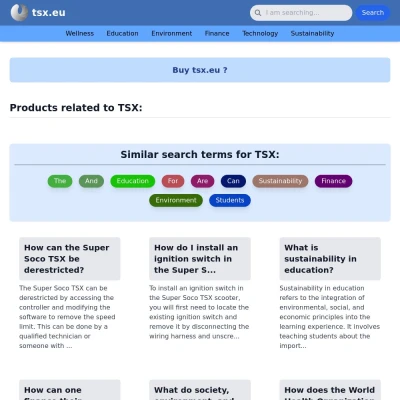 Screenshot tsx.eu