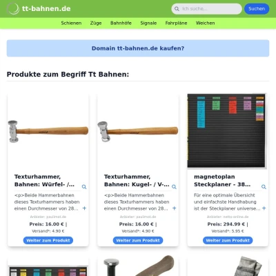 Screenshot tt-bahnen.de