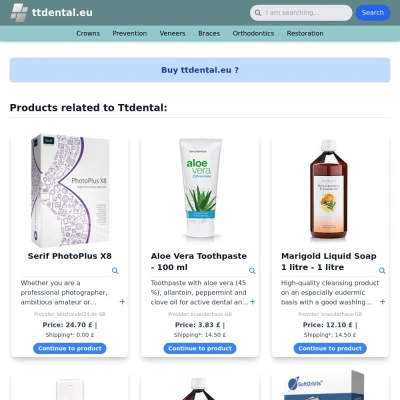 Screenshot ttdental.eu