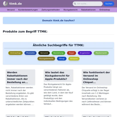 Screenshot ttmk.de