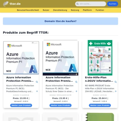 Screenshot ttor.de