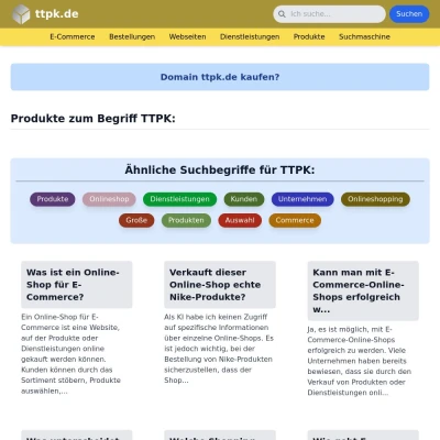 Screenshot ttpk.de