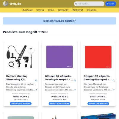 Screenshot ttvg.de