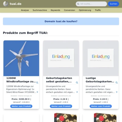 Screenshot tuai.de