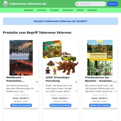 Screenshot tuberoese-sklerose.de