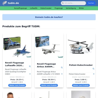 Screenshot tudm.de