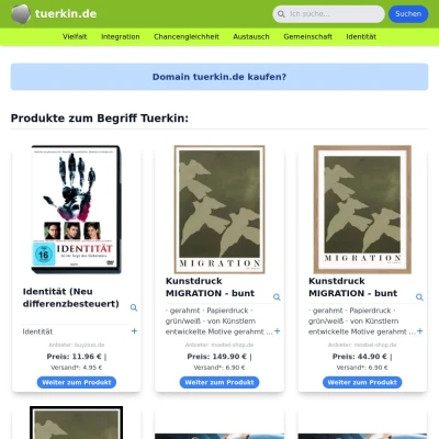 Screenshot tuerkin.de