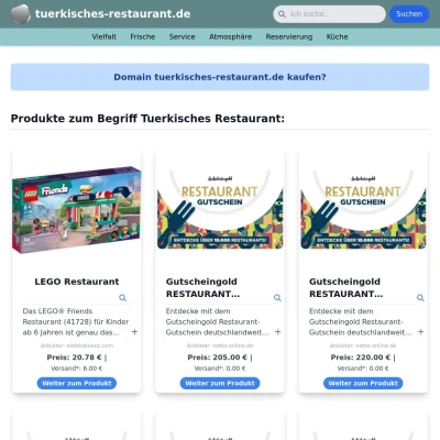 Screenshot tuerkisches-restaurant.de