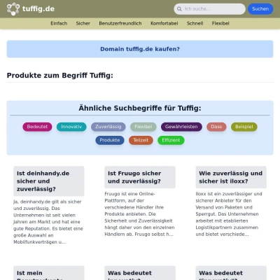 Screenshot tuffig.de