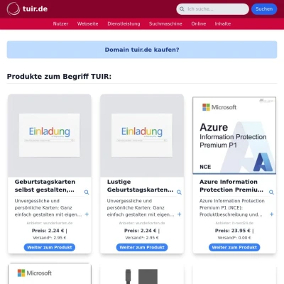 Screenshot tuir.de