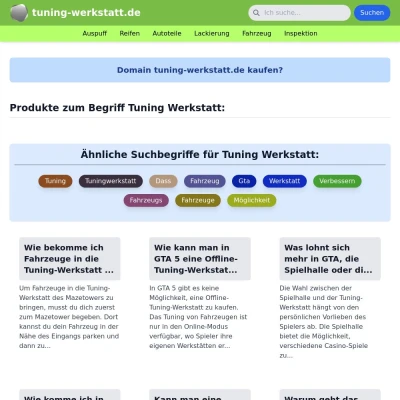 Screenshot tuning-werkstatt.de